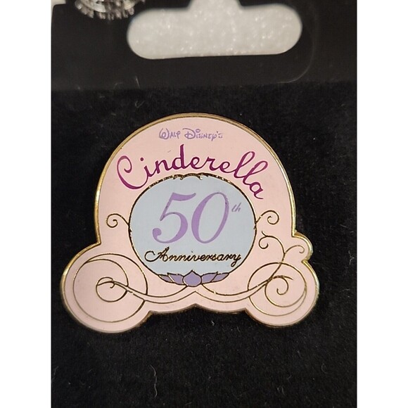 Disney Pin Cinderella 50th Anniversary Pumpkin Princess Coach Pink PP# 1210 - Picture 2 of 4